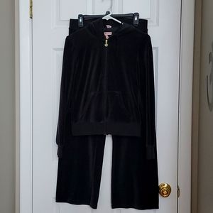 Juicy Couture Black Velour Tracksuit Size S/M
